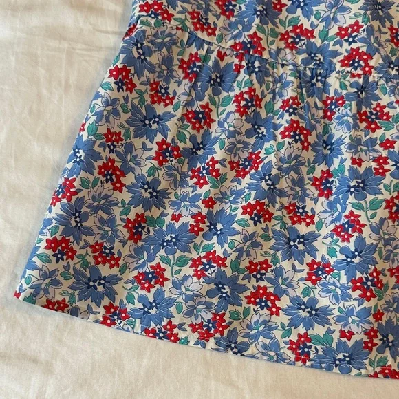 Sea New York Floral Blue and Red Kids Dress - Picture 5 of 5